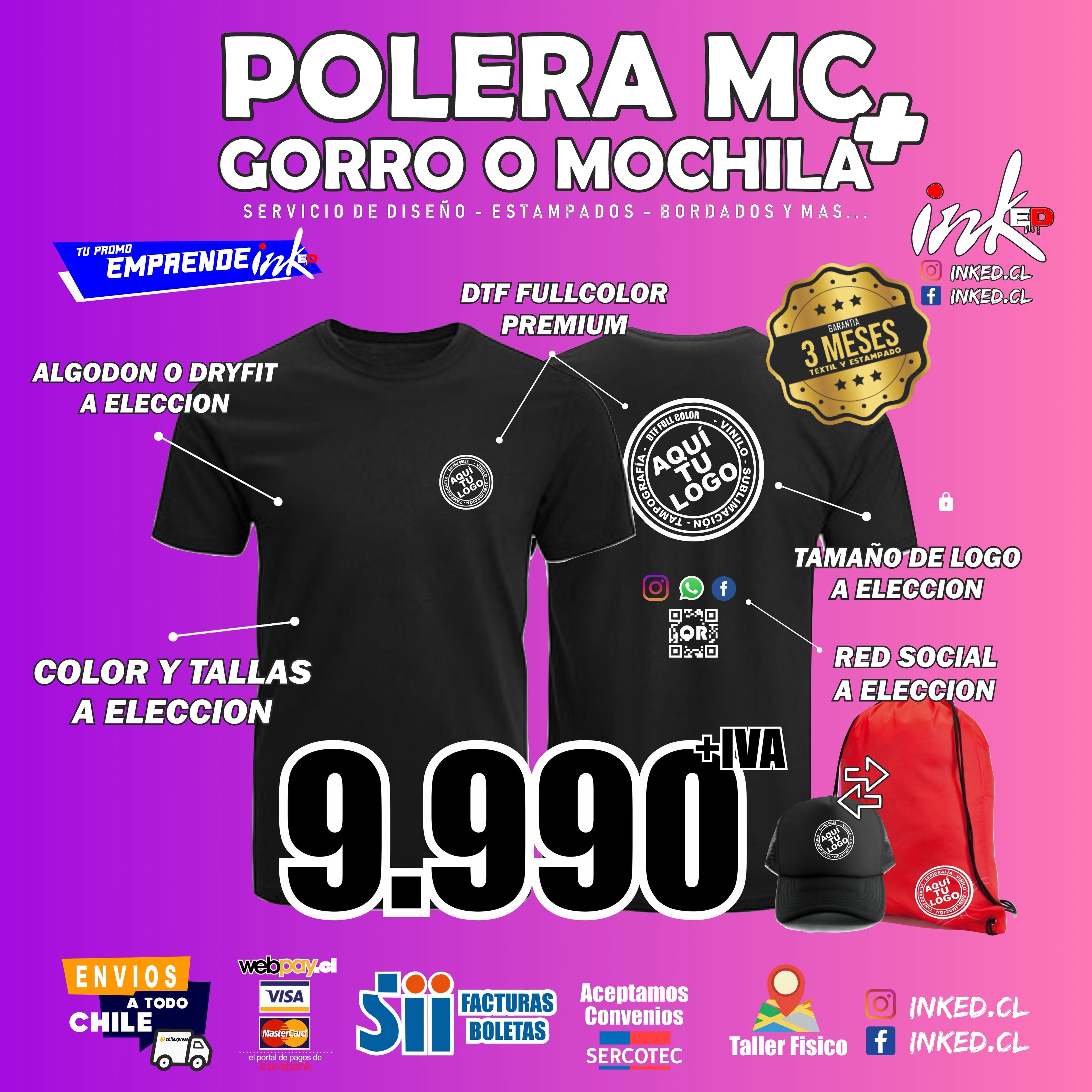 POLERA 100% ALG PERZONALIZADA