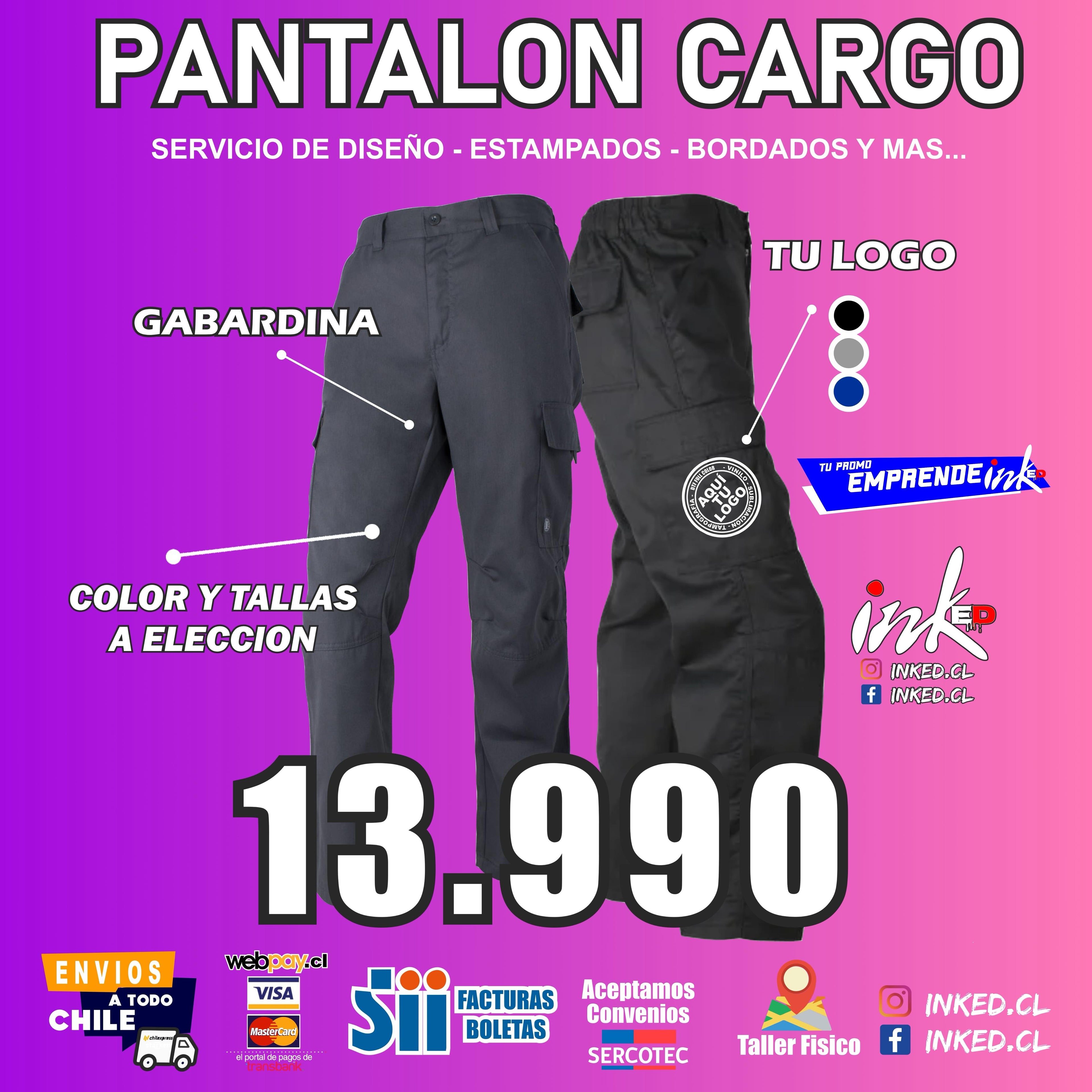 PANTALON CARGO PERSONALIZADO