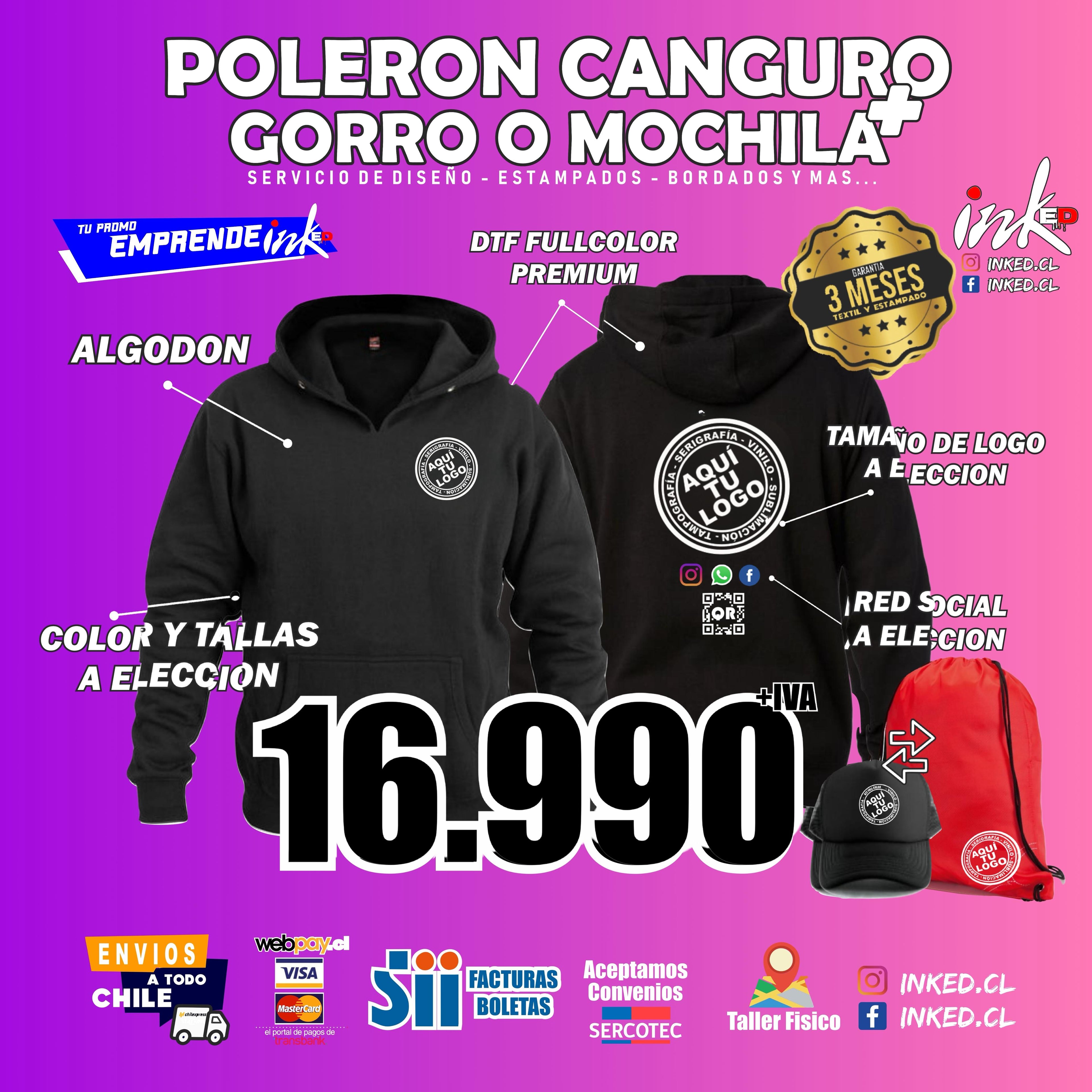 POLERON CANGURO PERSONALIZADO